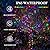 Multicolor Solar Christmas Lights 2Pack Total 180FT 500LED, Solar String Lights Outdoor Waterproof, Auto On/Off with 8 Modes Solar Twinkle Lights for Christmas Tree Decorations (Multicolor)