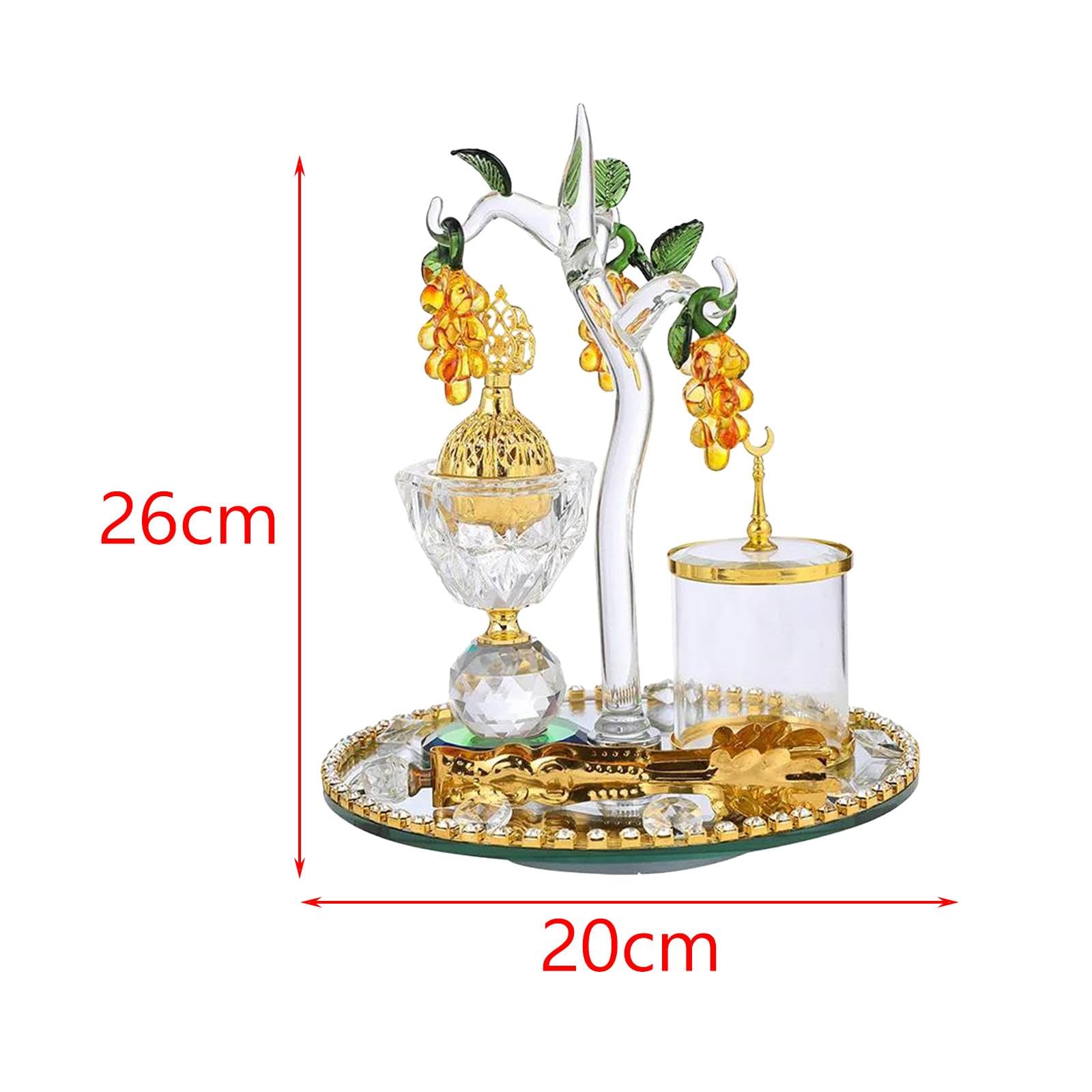 Set Aus Arabischem Räuchergefäß, Meditationsornament, Weinreben Wohnzimmer