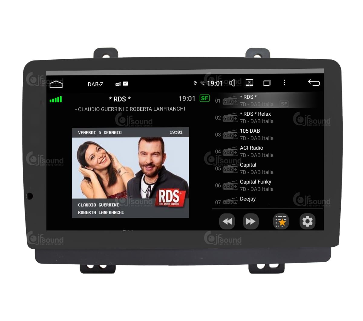 JF Sound - Autoradio Android JF-039D5-UP compatibile con DR F35 2020-2023 | CarPlay e Android Auto DAB+ |9 pollici HD | Prodotto in Italia
