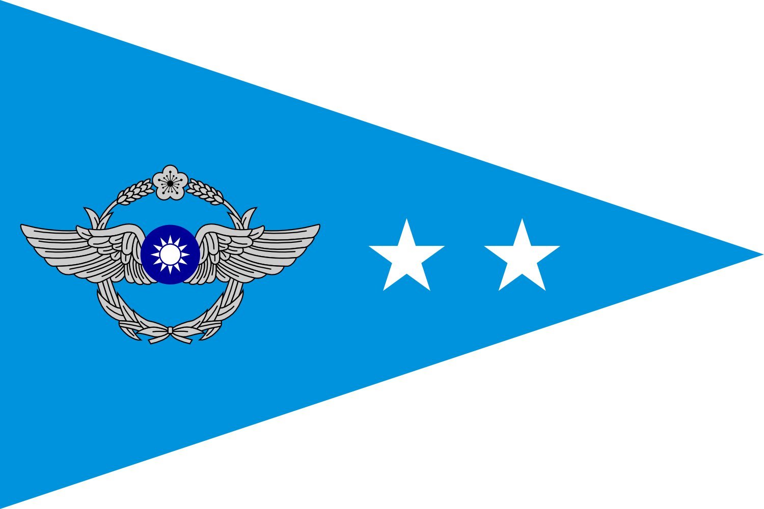 Grand drapeau ROCAF Lieutenant Colonel pavillon militaire aviation