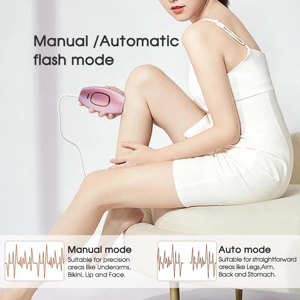 Epilateur à LumièRe PulséE Ipl, 990,000 Flashs Ipl Epilateur Laser Permanente Indolore, 2 Modes 5 Niveaux D'éNergie Epilateur Permanente Pour Femme Et Homme, Corps, Visage, Aisselles, Maillot