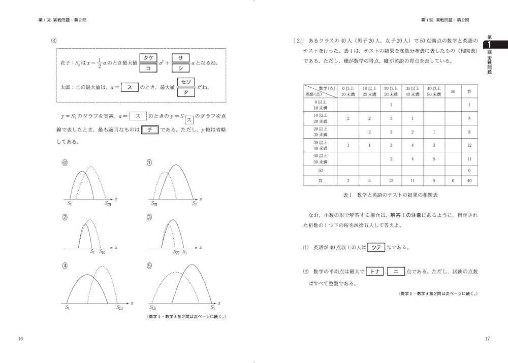 【新品】東進　大学入試共通テスト対策 数学 I・A II・B 実力完成テキスト 東進 大学入学共通テスト対策 数学II・B 実力完成 Part1/2