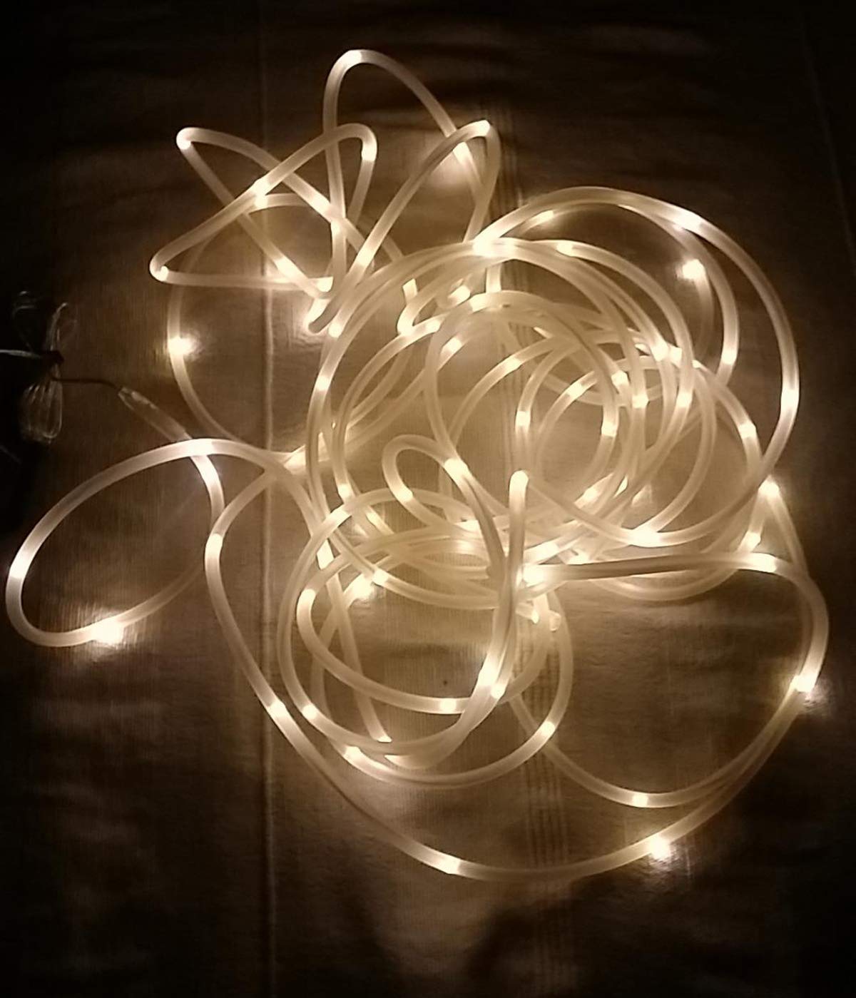 BXROIU 100 LEDs Solar Cadena de Luces, 10 metros Manguera Iluminación para Navidad, Fiestas, Bodas, Patio, Dormitorio, Jardines, Festivales,etc