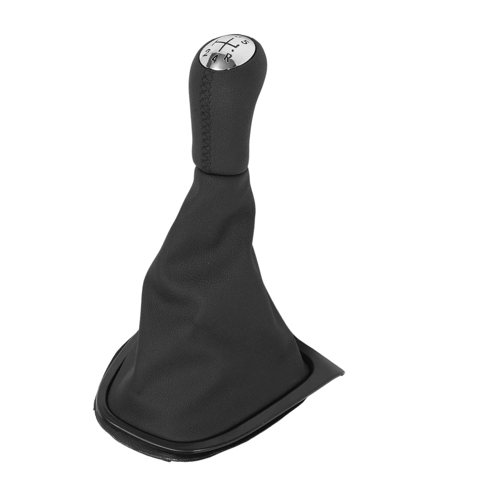 Jsyalmslw Black Shift Knob For Clio Iv 2012-2020 Pu Leather Stylish