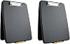 Dexas 1517-912PK Slimcase Storage Clipboard, Set of Two, Black, 2 Piece