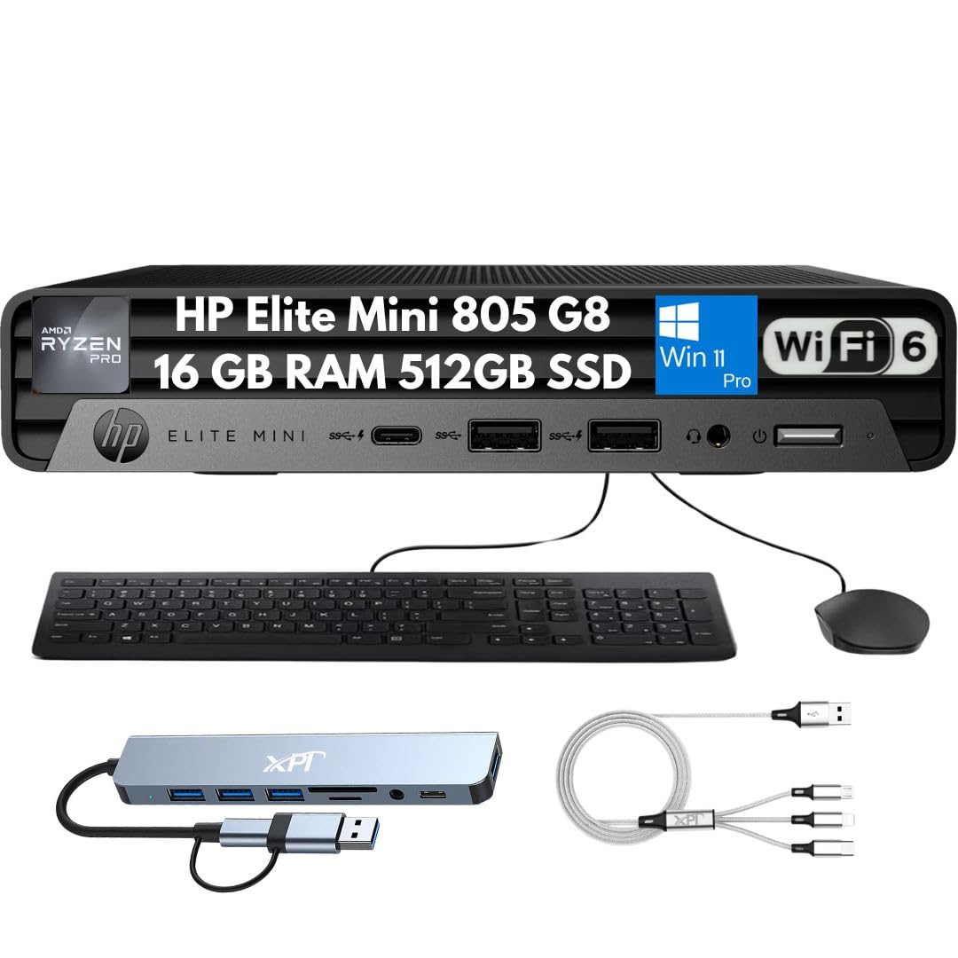 ミニPC HP Elite Mini 805 G8 Amazon.com: HP Elite Mini 805 G8 Desktop Computer - AMD