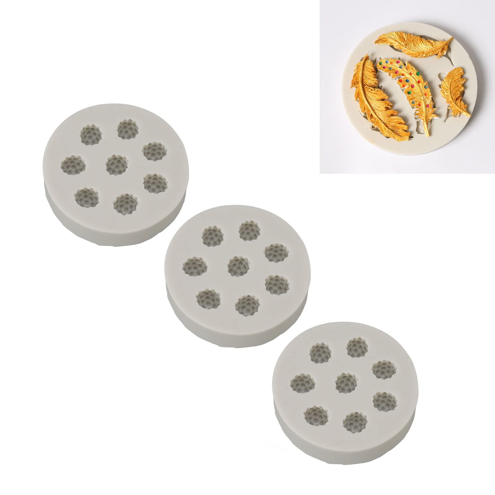 3 Pezzi di Stampo in Silicone a Forma di Lampone, Stampo in Silicone per Torta di Gelso, Sapone, Candela, Cera di Gelso, Si Scioglie Stampi per Torta Fai da Te Fondente al Cioccolato