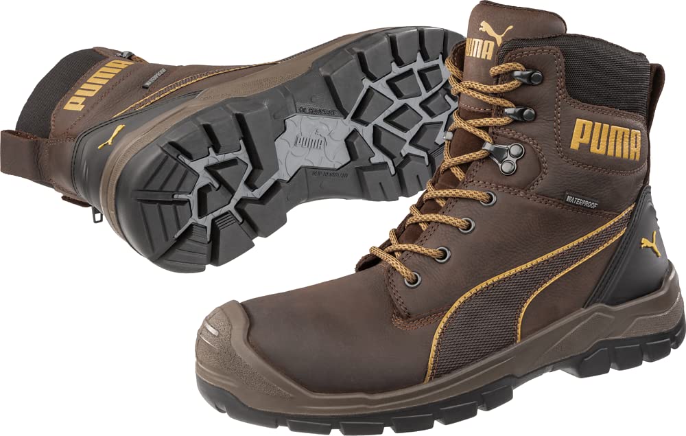 PUMA Męskie buty przemysłowe Conquest Brown Soft Toe, Brązowy, 44.5 EU