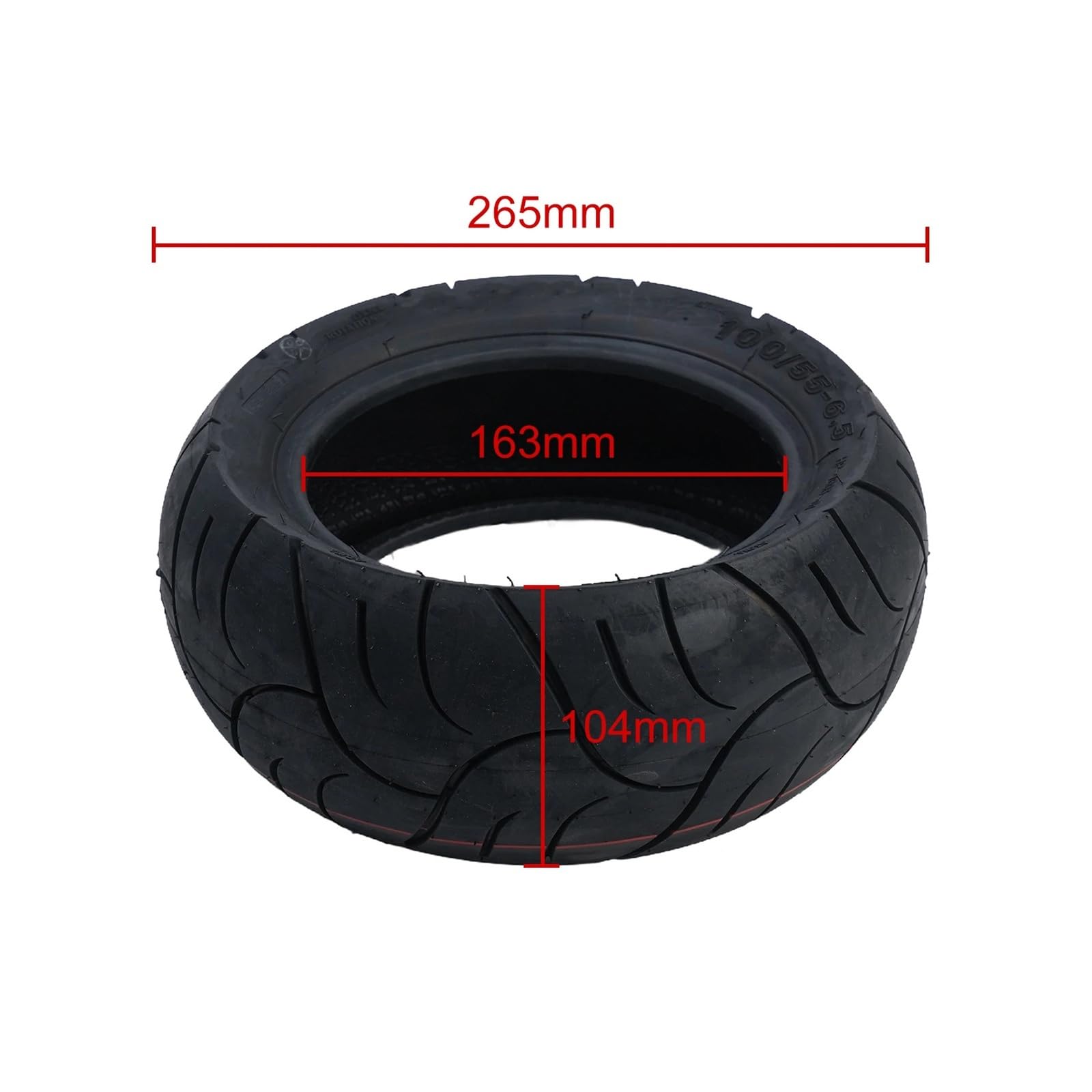 Générique Pneu Trottinette 8.5 Pouce Un Pneu sans Chambre à air fiable et Pratique de 11 Pouces Assure Le Confort du Scooter électrique