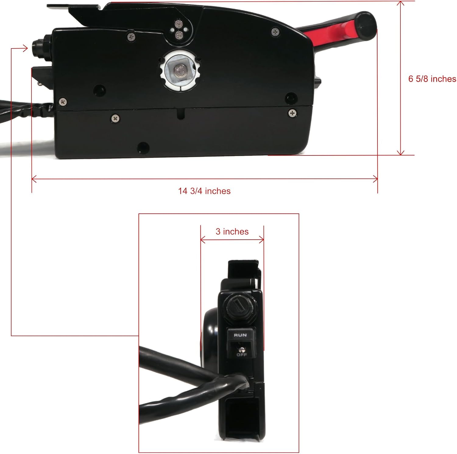 The ROP Shop Remote Control Side Mount with 14 Pins for Mercury 881170A13, 4-Stroke Engines