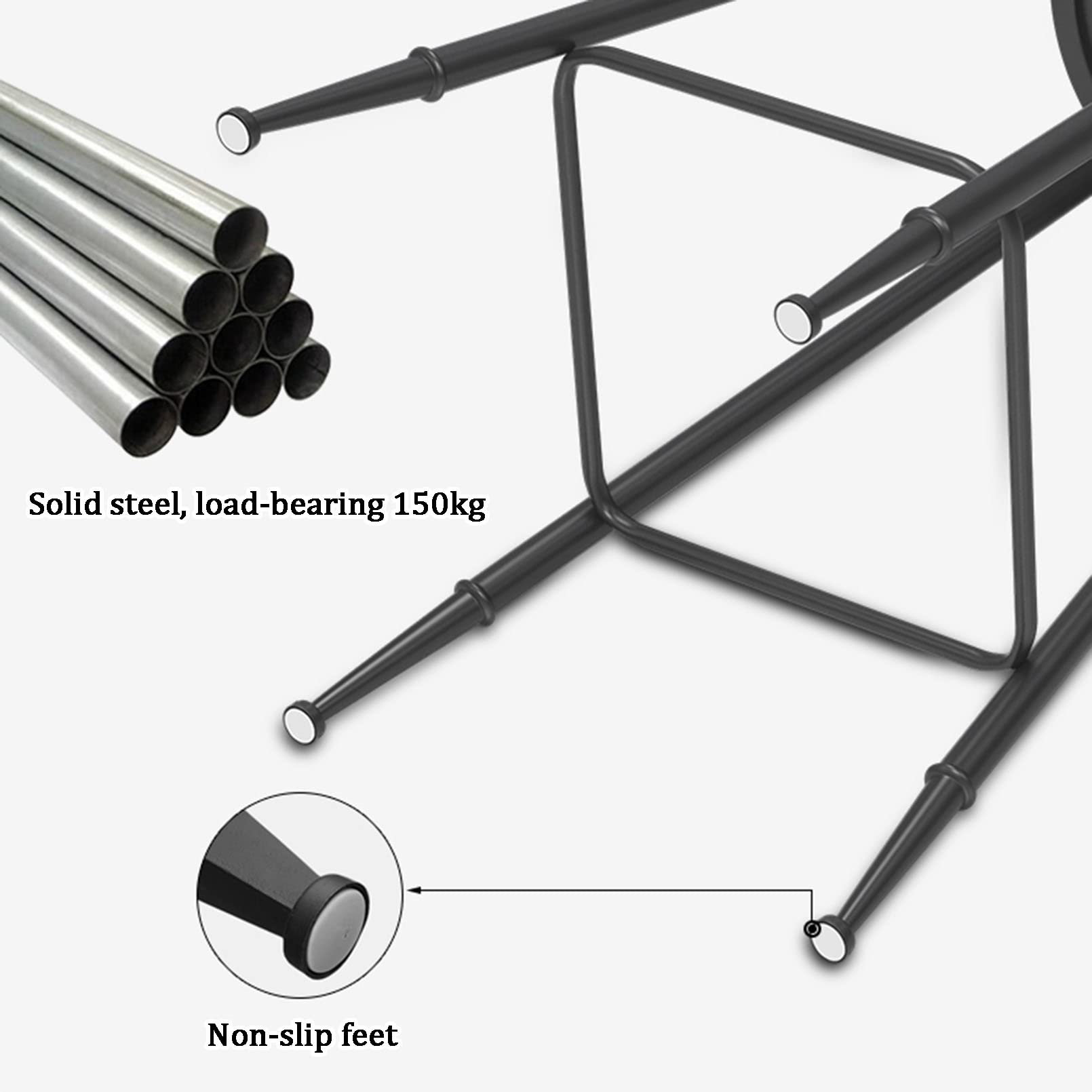 Amazon｜レトロなインダストリアル スタイルのバースツール、2 朝食