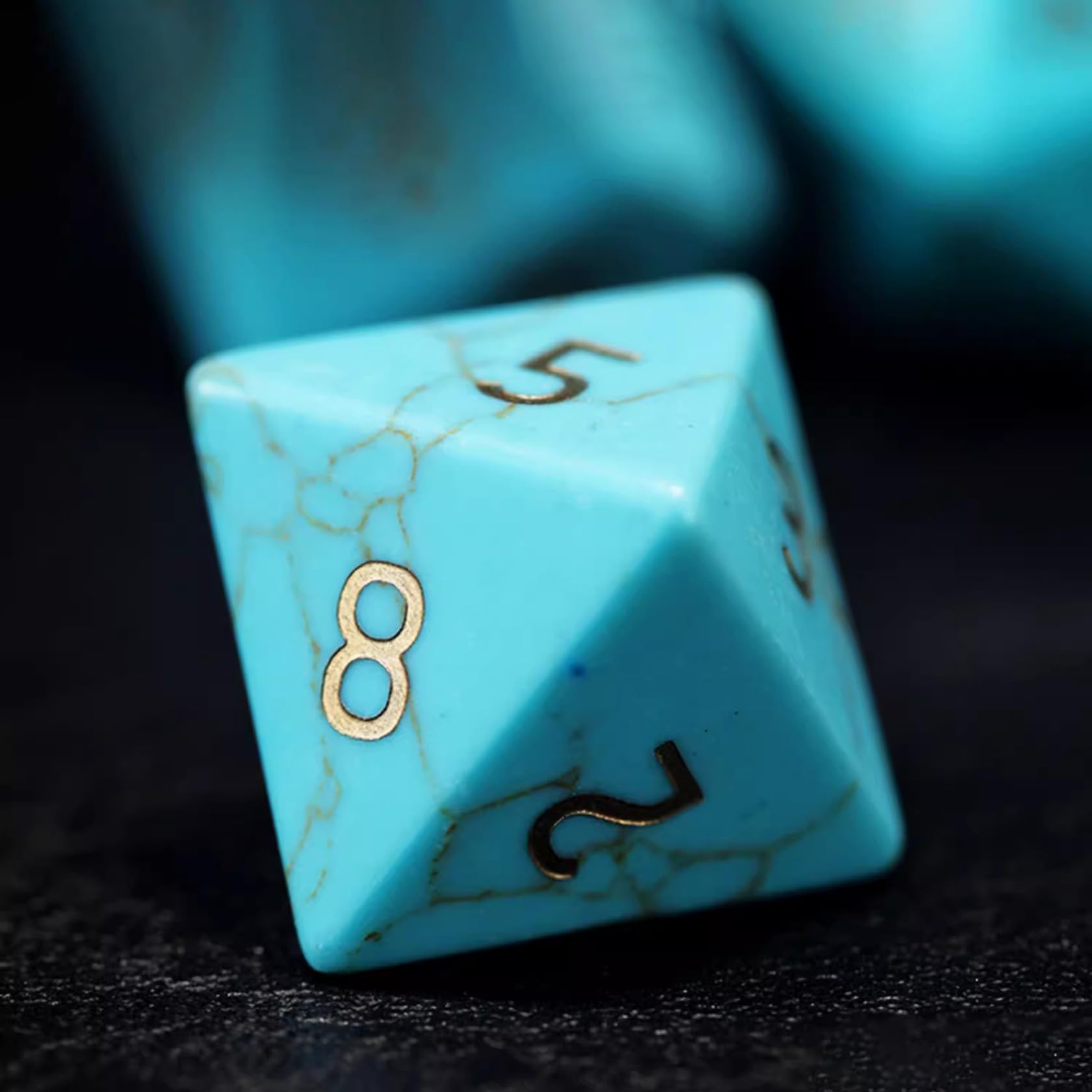 Set di dadi con bordi affilati con confezione regalo, Dungeons and Dragons, set di dadi poliedrici per giochi di ruolo D e D, set di dadi D20 D12 D10 D8 D6 D4