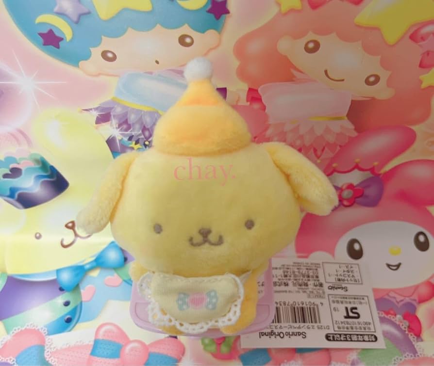 新品、タグ付き】ポムポムプリンえらんで着ぐるみマスコット