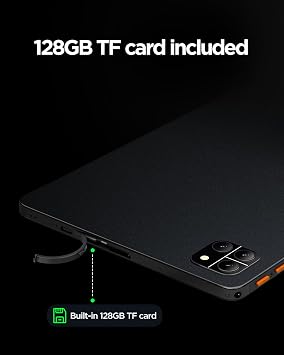Callsky-Tab 10 Inch Android Tablet, Android 15 Tablet with Octa-core Processor, 12GB RAM 192GB ROM (Expand to 2TB), 1280x800 IPS HD Display, 6000mAh, WiFi 6, BT 5.4, Dual 5MP+8MP Camera(Black)