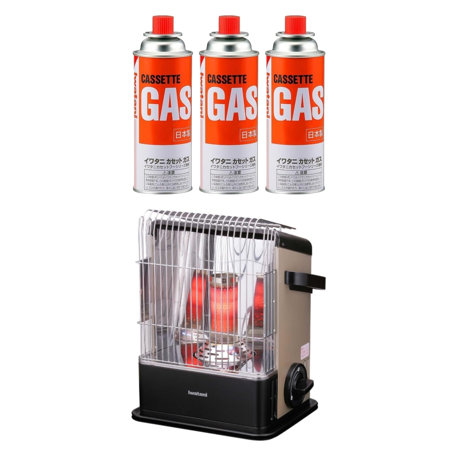Amazon | 【セット買い】イワタニ Iwatani 岩谷 カセットガスストーブ
