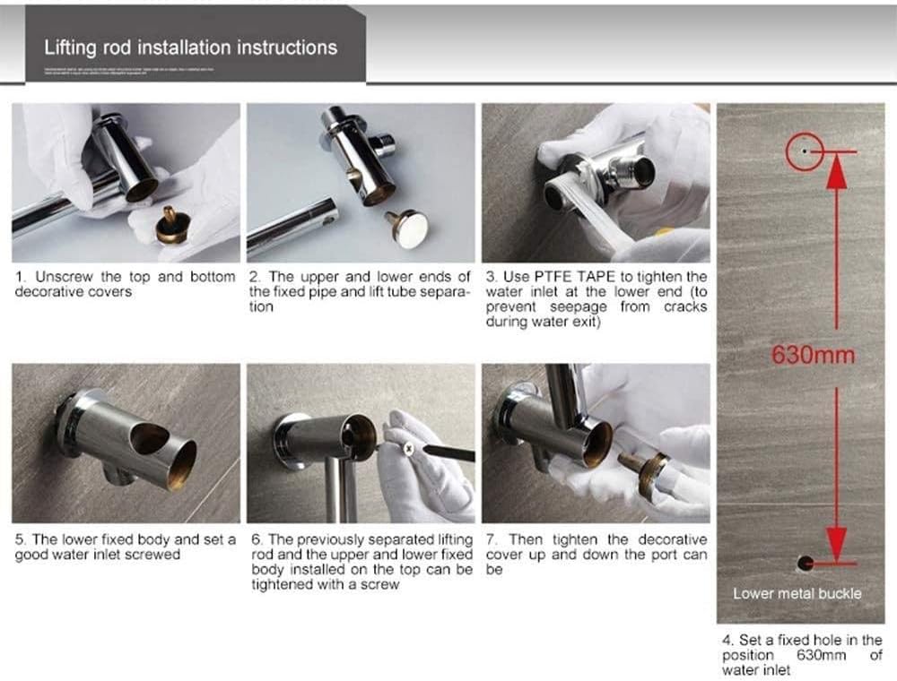 Shower Set in-Wall Concealed Thermostatic Shower Copper Shower Copper Lifting Rod 500 Canopy Square top Spray Beautiful Practical