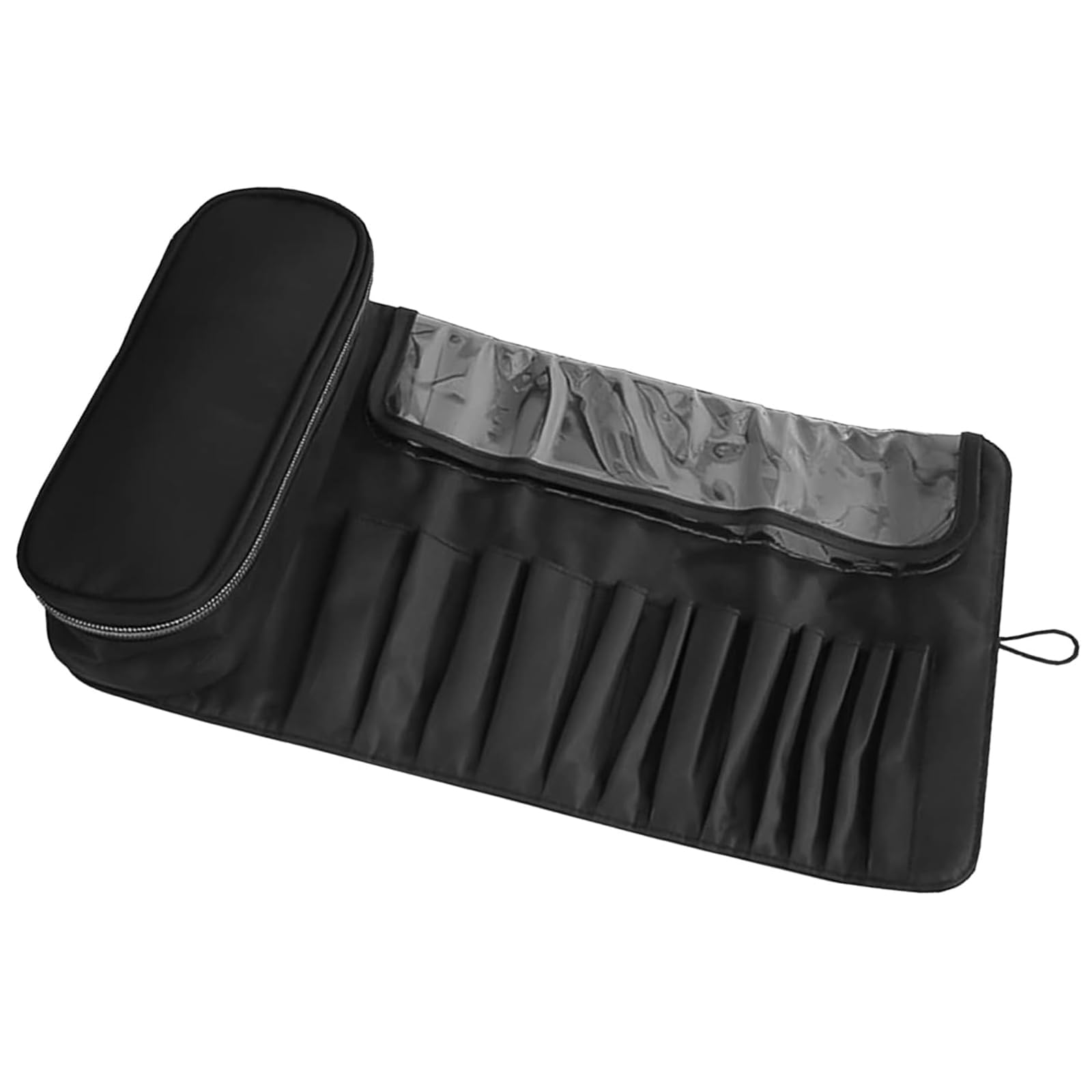 Bolsa de Almacenamiento de Pincel de Maquillaje Multifuncional Neceser Maquillaje Estuche para Maquillaje para Mujer Bolsa para Brochas Cosméticas Bolsa de Cosméticos con 12 Bolsillos Portaescobillas