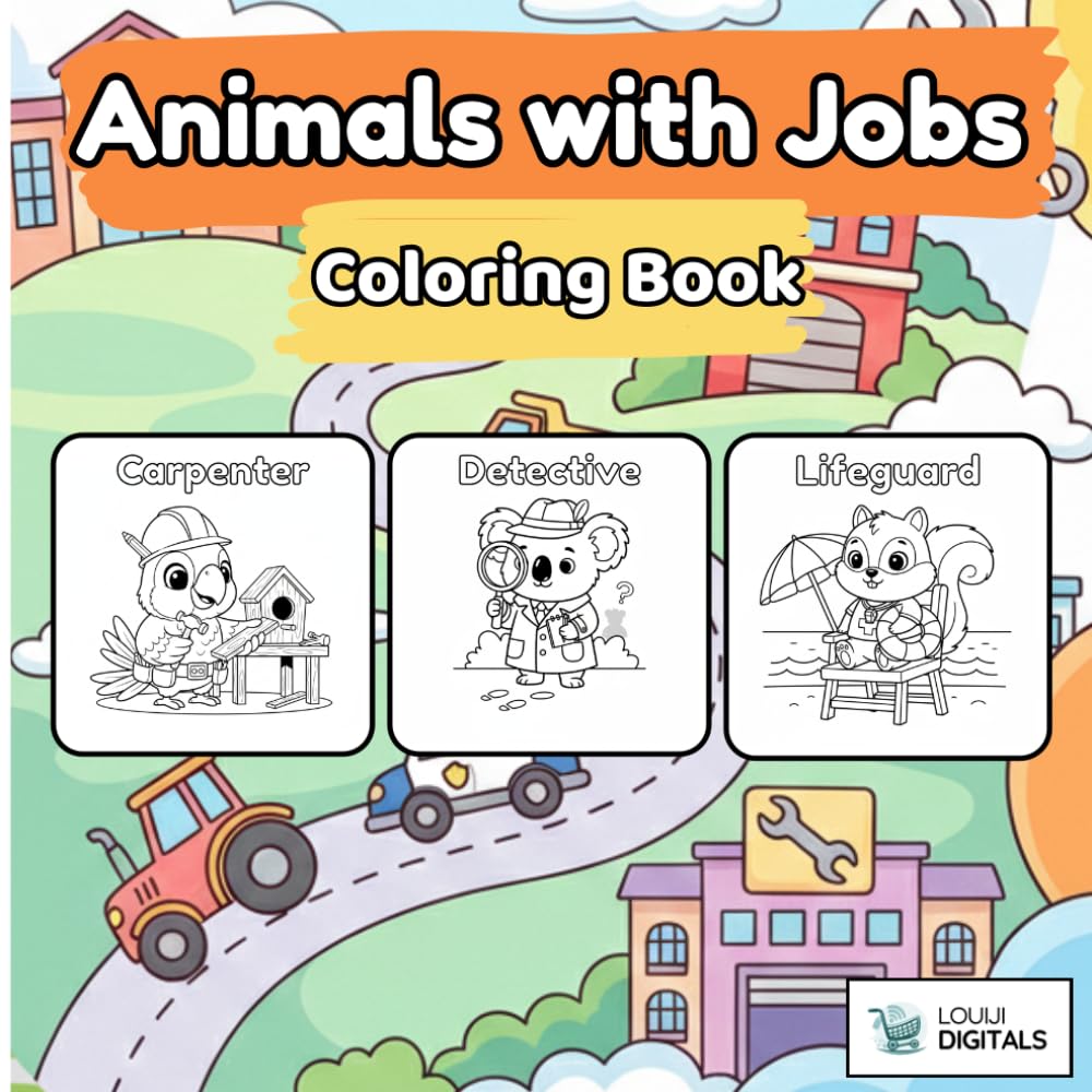 Animals with Jobs: Cute animals working in different community jobs