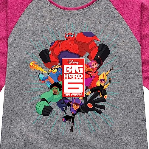 Disney Big Hero 6 - Toddler and Youth Girls Raglan Graphic T-Shirt3