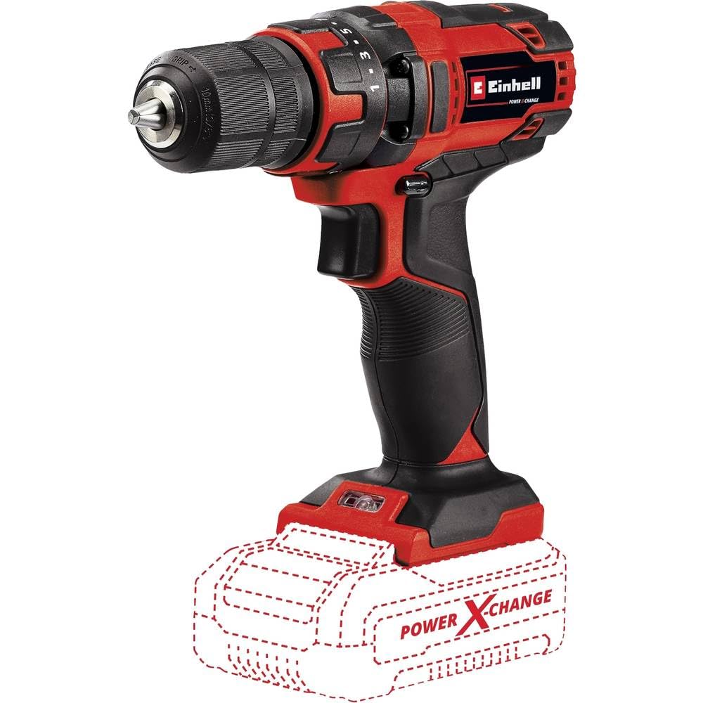 Power X-Change 35Nm Cordless Drill - 18V, 2-in-1 Combi Drill And Screwdriver With LED Light - TC-CD 18/35 Li Solo Battery Drill With Case (Battery Not Included)