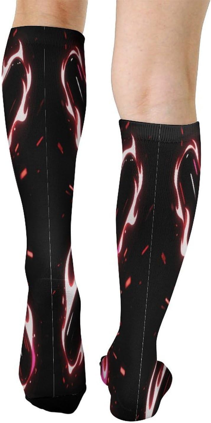 Cool Fire Compression Sock Breathable Support Socks Lightweight Knee High Tube Socks for Women Men