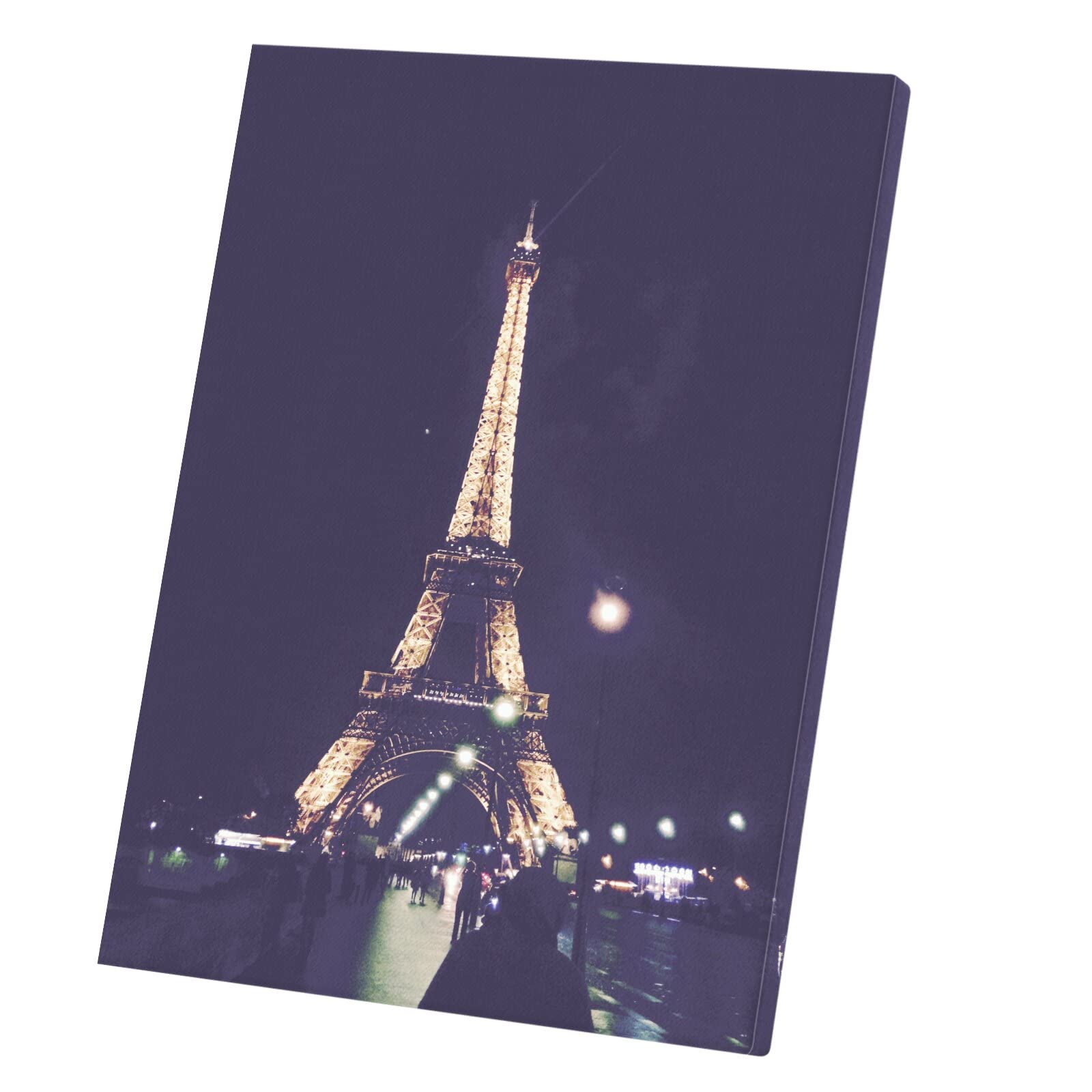 Tableau Tour Eiffel de nuit pour salon moderne chic 40x53cm - 5