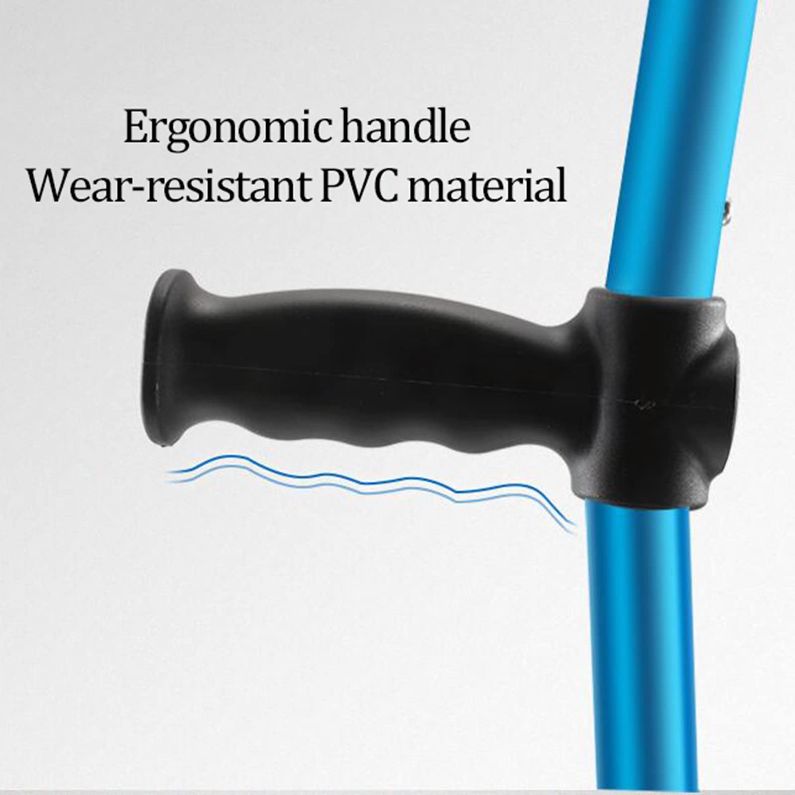 Muletas 1 Par Antebrazo Ergonómico, Caminata para Adultos, Altura Ajustable, Bastones De Aluminio, Adecuado para Altura 140-185 Cm Lucky Star