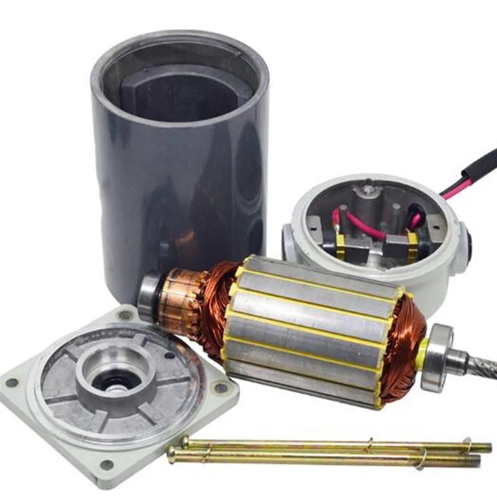 Motorreductor 3IK15GN-C, 220 V CA, monofásico, marco de 70 x 70 mm, control de velocidad, motor de inducción de 15 W. Reducción de par(6K)