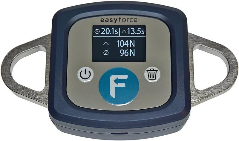Dinamómetro digital de rendimiento EasyForce® | Capacidad de fuerza máxima 300 kg (2942 N) | para entrenadores de fuerza, fisioterapeutas y entrenadores | Acceso a datos preciso, simple y rápido