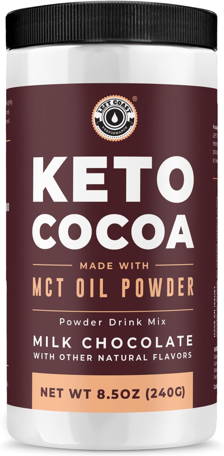 Keto Cocoa | Keto Hot Chocolate Drink Mix Powder - Sugar Free, Low Carb with Protein and MCT Oil Powder