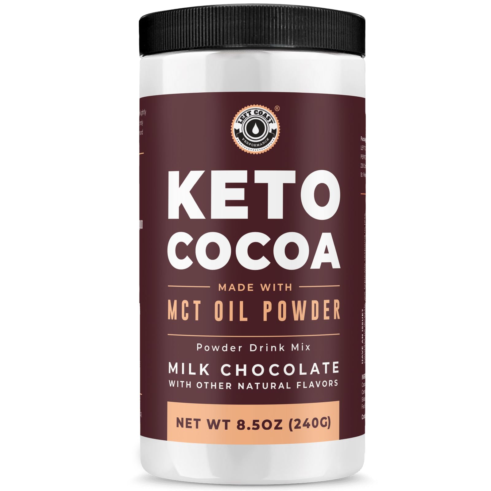 Keto Cocoa | Keto Hot Chocolate Drink Mix Powder - Sugar Free, Low Carb with Protein and MCT Oil Powder