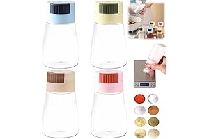 Precise Quantitative Push Type Salt And Pepper Shakers (4 Pack)
