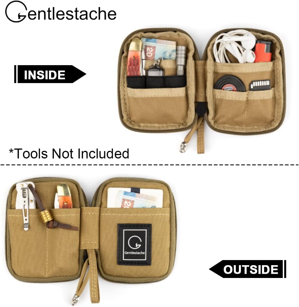 Buy Gentlestache Pocket Organizer, Multitool Pouch, EDC Bags for Men