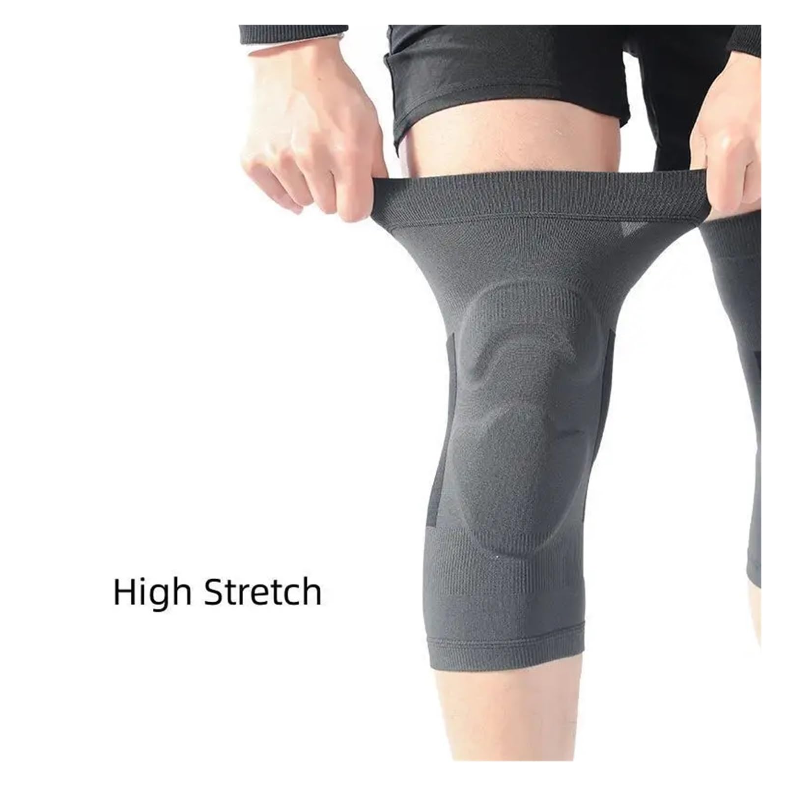 GenouillèRe Sport 1Pair Knee Pads Padded Crashproof Leg Compression Sleeve Knee Support Brace Football Volleyball Basketball Gym Sport Kneepad pour Hommes Et Femmes(Black,M)
