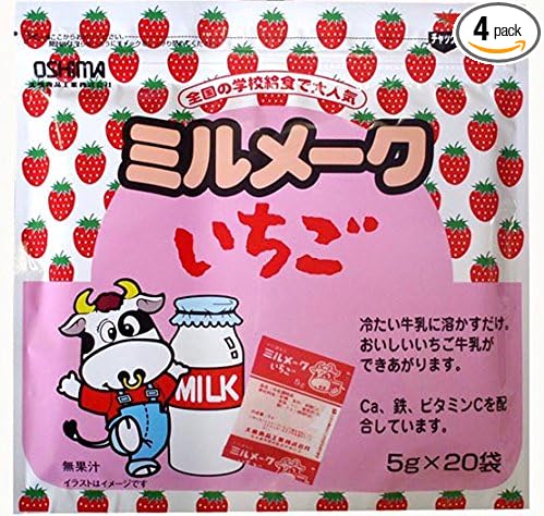 Amazon Co Jp ミルメークいちご 100g 4袋 100グラム X 4 食品 飲料 お酒