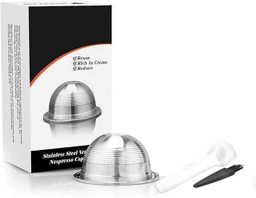 Miniatura 2 de Cápsulas de café recargables de repuesto de cápsulas de café de acero inoxidable para Nespresso Vertuo Plus Series