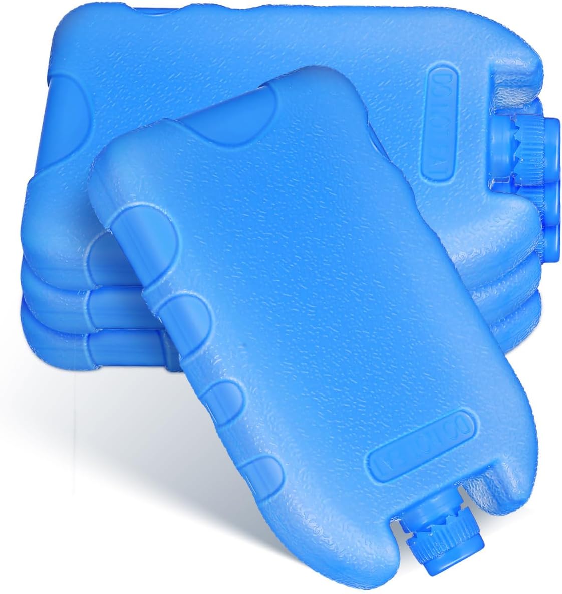 4-Pack Reusable Ice Packs for Lunch Boxes, Refillable Blocks