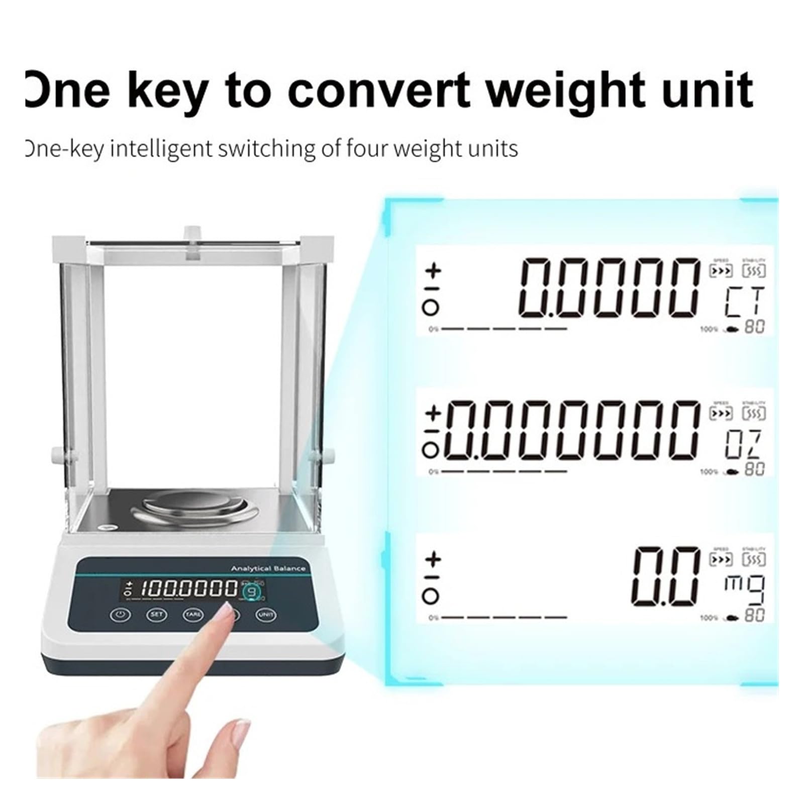 Básculas de laboratorio Balanza analítica Microbalanza digital Escala de precisión 120 g/220 g Rango 0,0001 g Resolución Función múltiple(FA1204(120g 0.1mg))