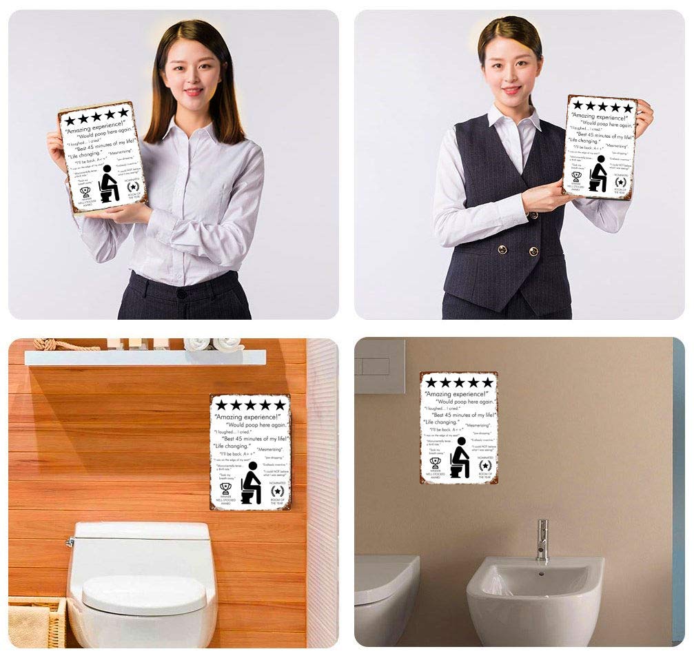 Amazon.com: Amazing Toilet Vintage Metal Signs Funny Bathroom