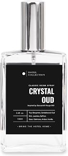 Hotel Collection | Crystal Oud Essential Oil Room Spray | Luxury Hotel Inspired Aromatherapy | Bergamot, Saffron and Amber | Air Freshener Spray | 100mL 3.4 FL Oz
