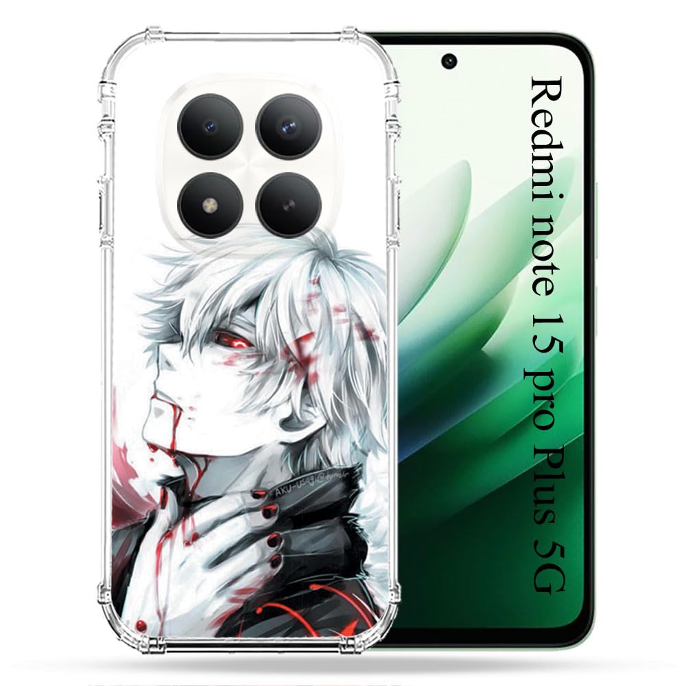 Coque Renforcée Redmi Note 15 Pro Plus Antichoc Tokyo Ghoul Kaneki