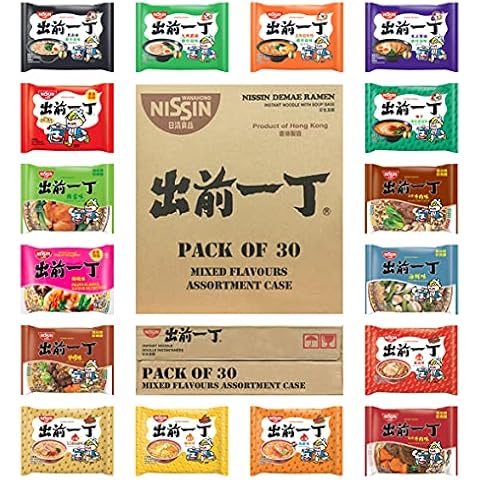 Nissin Demae Ramen Instant Noodles [Case of 30 | Customised Assorted Flavours], by WaNaHong Cover
