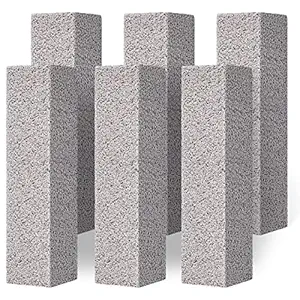 Mclear Non Scratch Pumice Toilet Cleaning Stone, Removes Hardwater Stains & Rings, Calcium & Iron from Toilets, Bathtubs, Sinks, Tiles, Swimming Pools, Grill, Toilet Bowl AND Rust Suitable, Pack Of 8