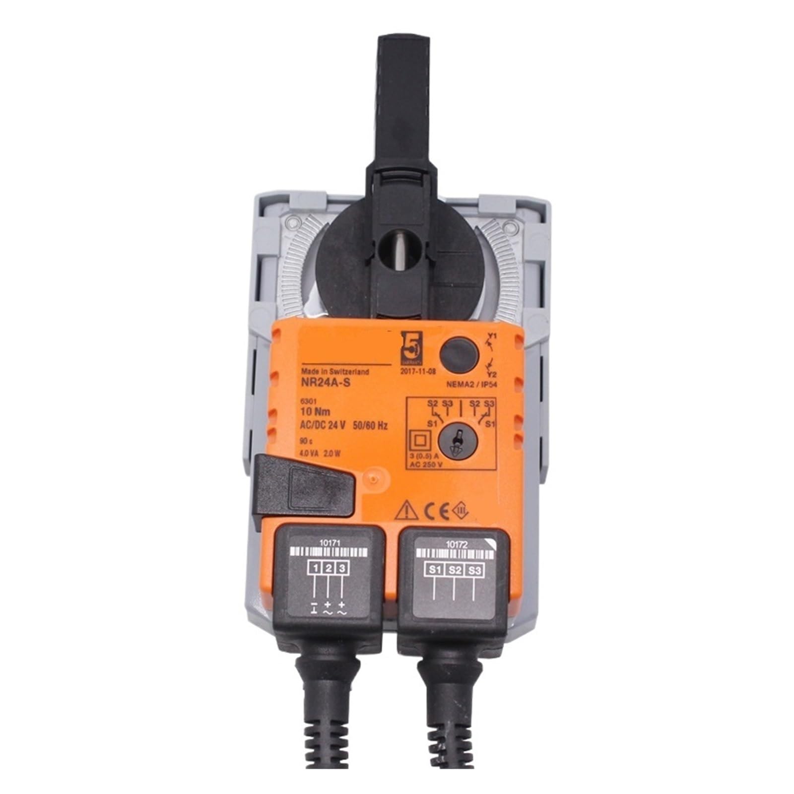 BFSYDLUJ NR24A-S 10Nm AC24V DC 24V Control Open-Close 3-Point Rotary Ball Valves Actuator