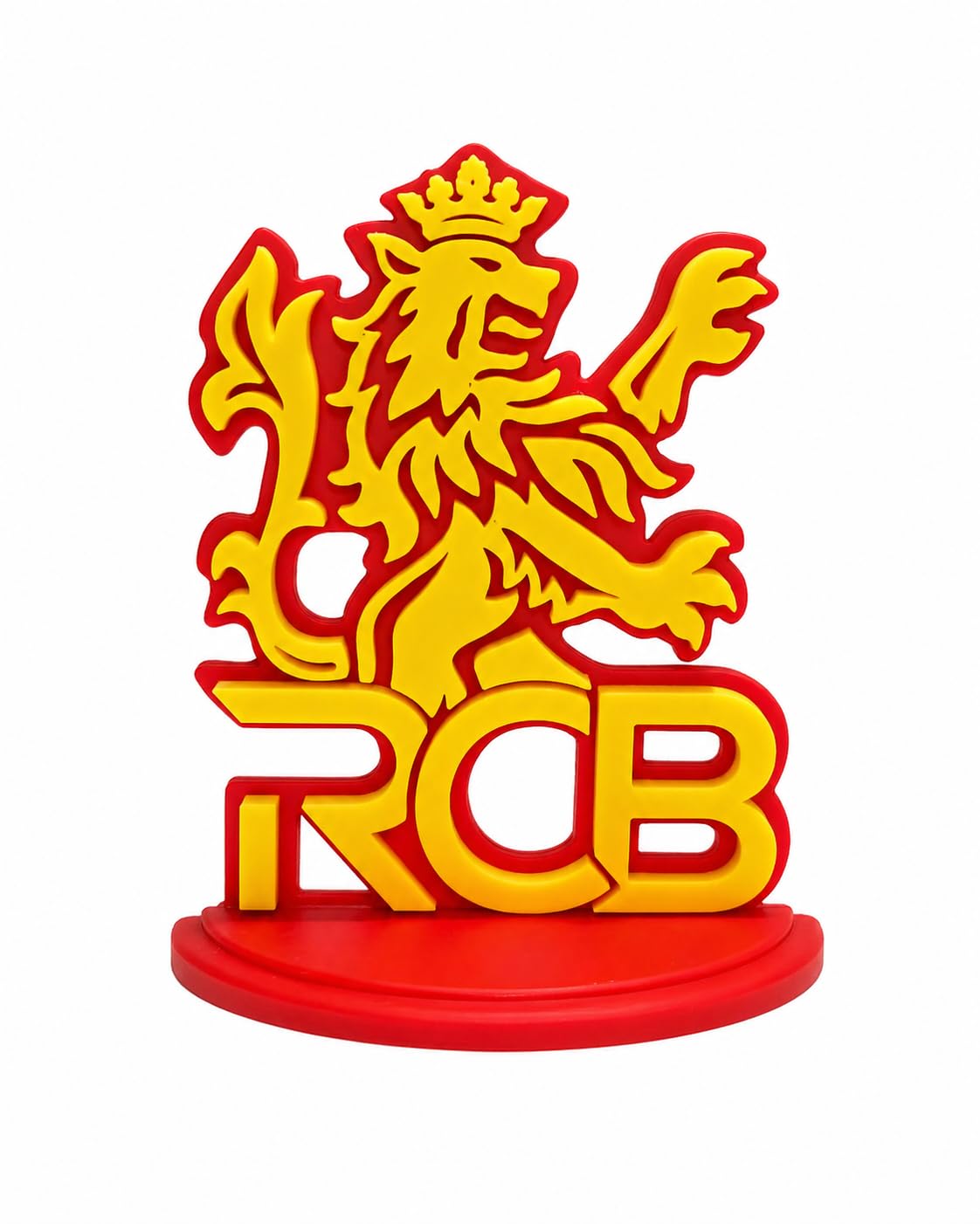 RCBB 3D Logo Frame | Decorative Tabletop Stand | Cricket Fan Showpiece | Home & Office Desk Decor-image-12