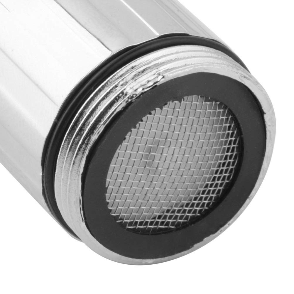 Hihey LED ışıklı musluk, mikro şekilli otomatik renkler, musluk başlığı, banyo, mutfak, LED mutfak armatürü, duş armatürü