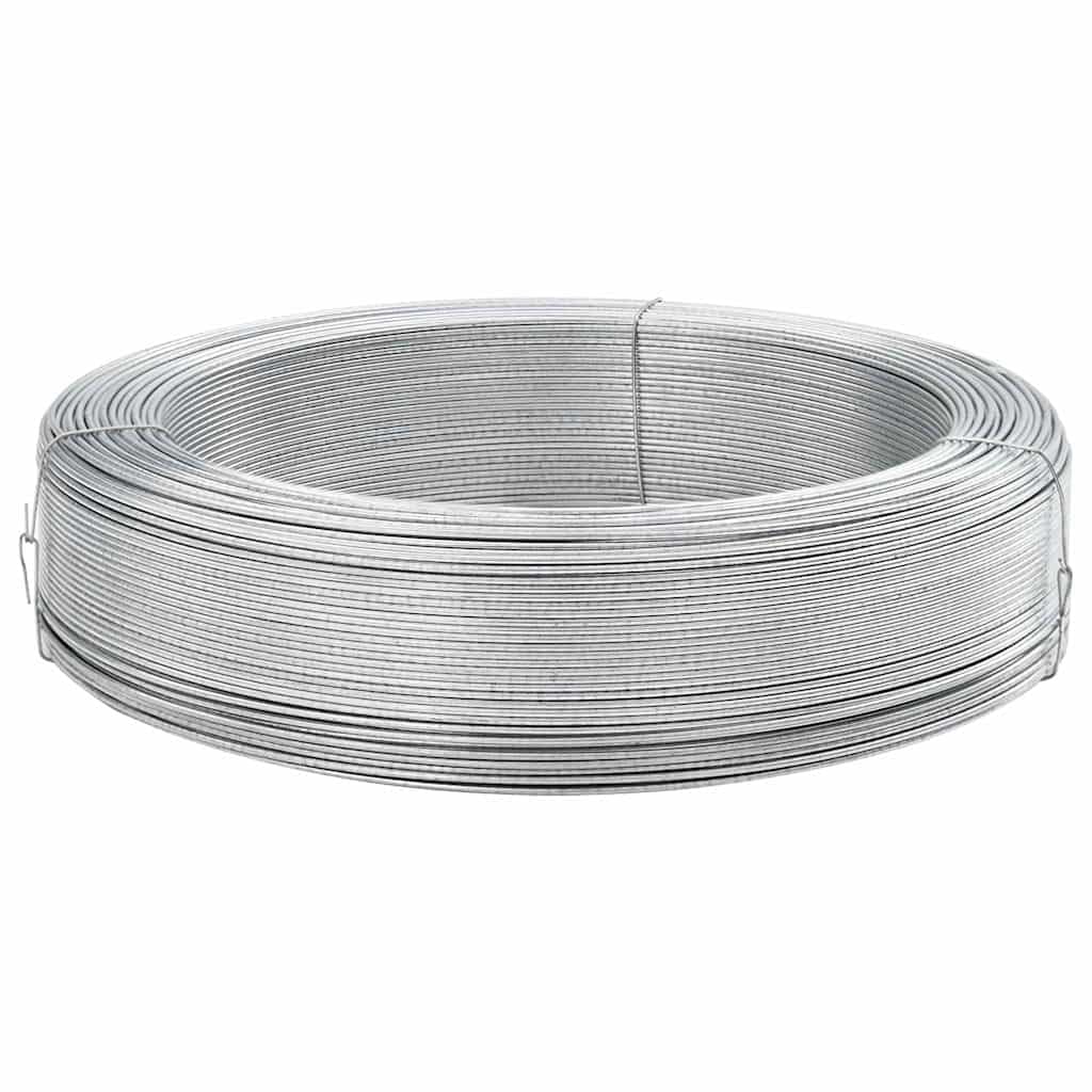 Fil de Tension, Fil de Acier Plastifié pour Clôture Jardin 250 m 2 mm Acier