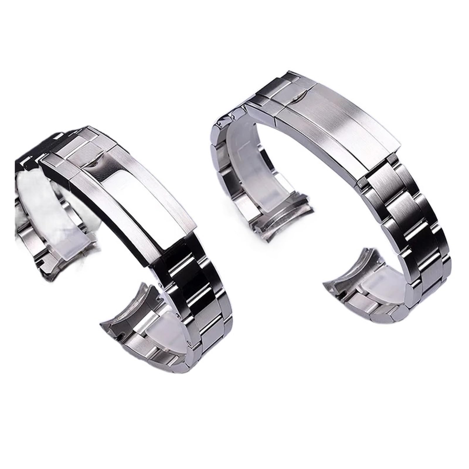 Oglądaj bransoletka kompatybilna z akcesoriami metalowy pasek ze stali nierdzewnej łańcuch opaski do zapięcia 20 mm