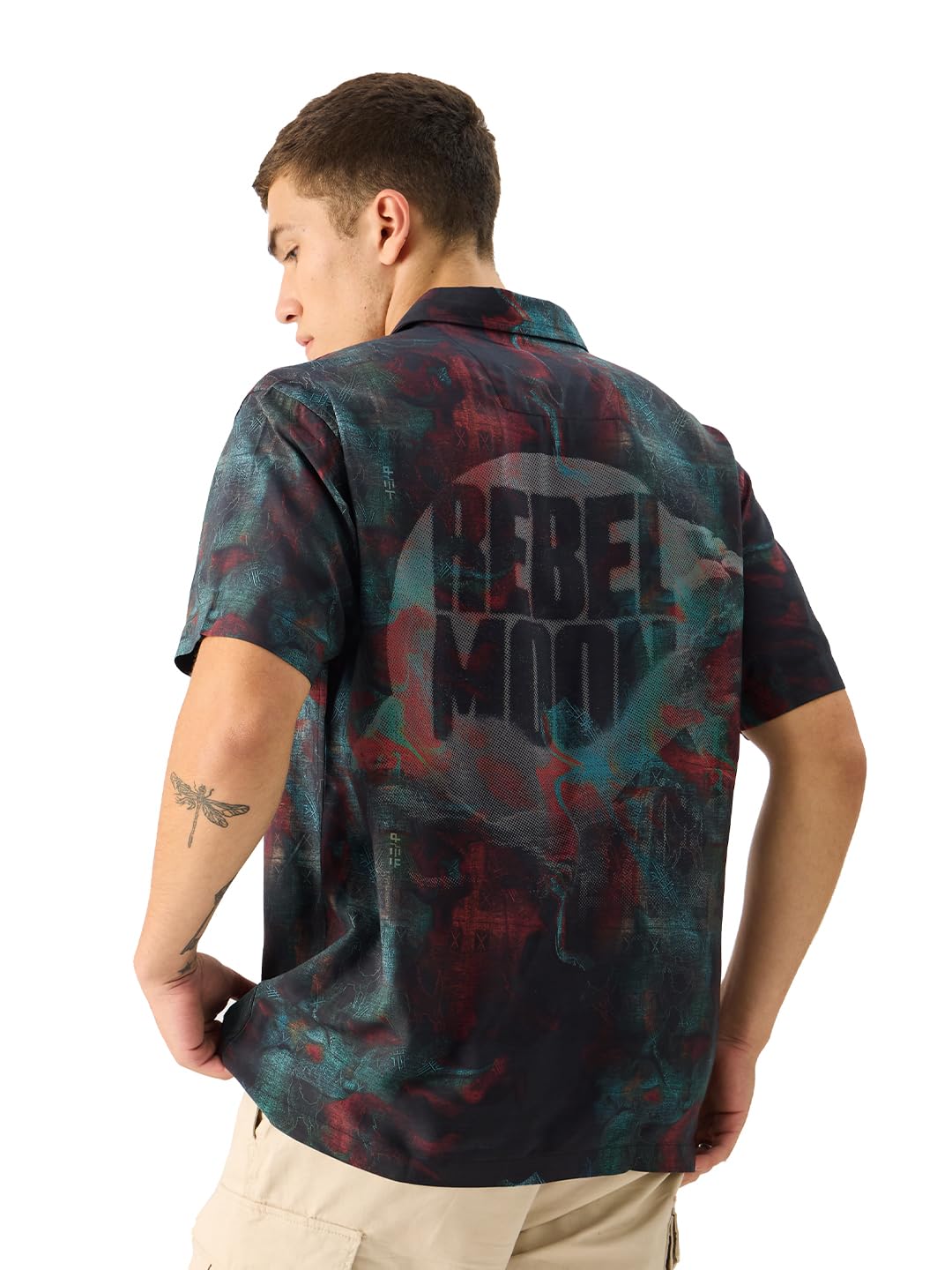 the souled store Rebel Moon: Kora Men and Boys Short Sleeve Collared Neck Button Down Regular Fit Rayon Summer Shirts-picture-23