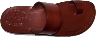 Unisex Biblical Leather Flip Flops (Jesus - Yashua) - Finger Style